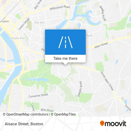 Alsace Street map