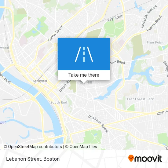 Lebanon Street map
