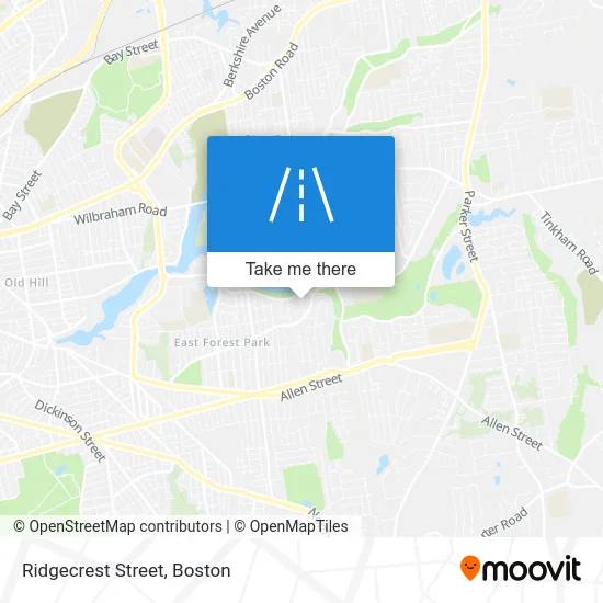 Ridgecrest Street map