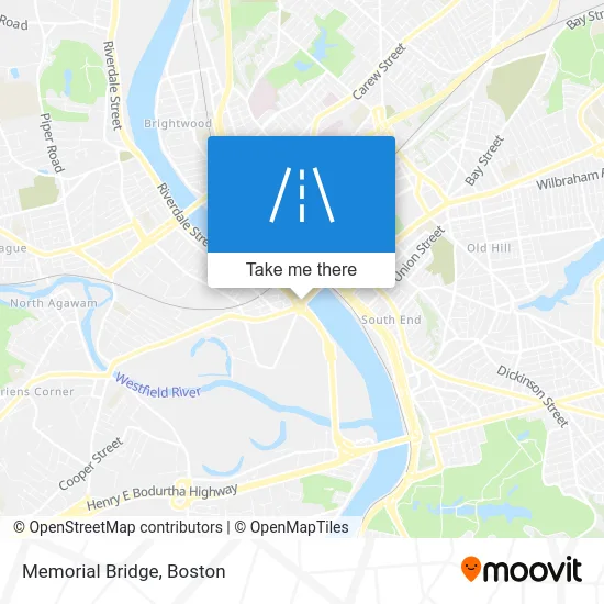 Memorial Bridge map