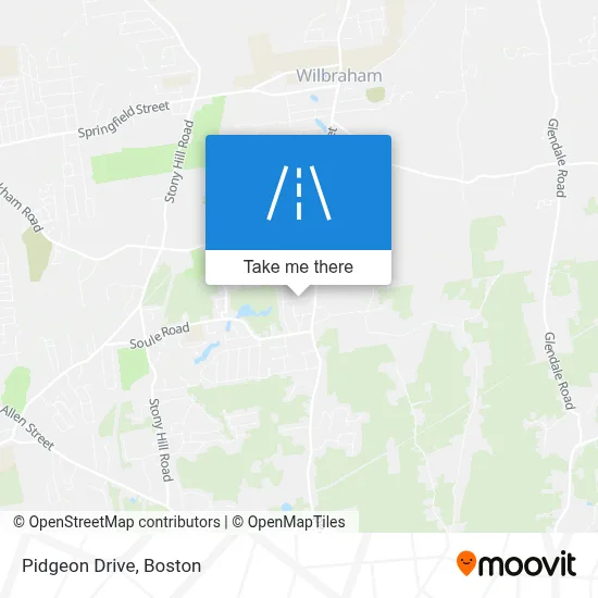 Pidgeon Drive map