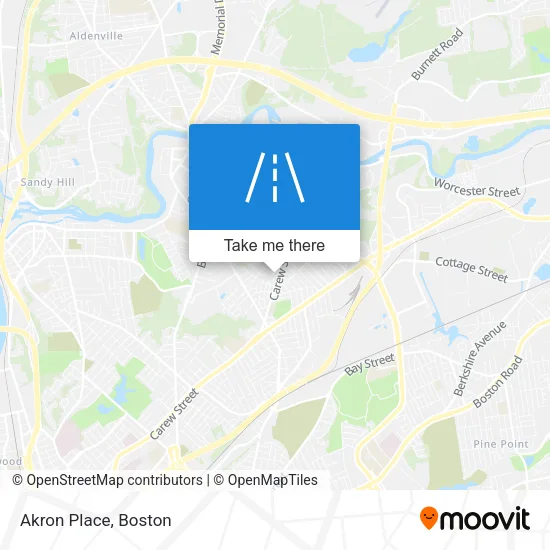 Akron Place map