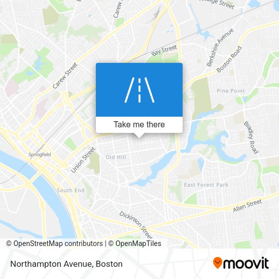 Mapa de Northampton Avenue