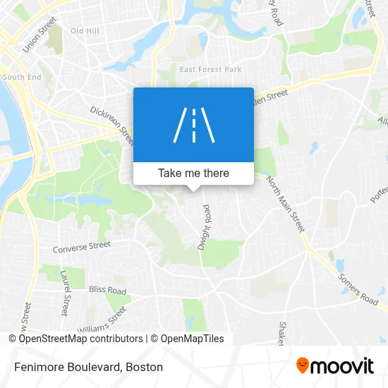 Fenimore Boulevard map