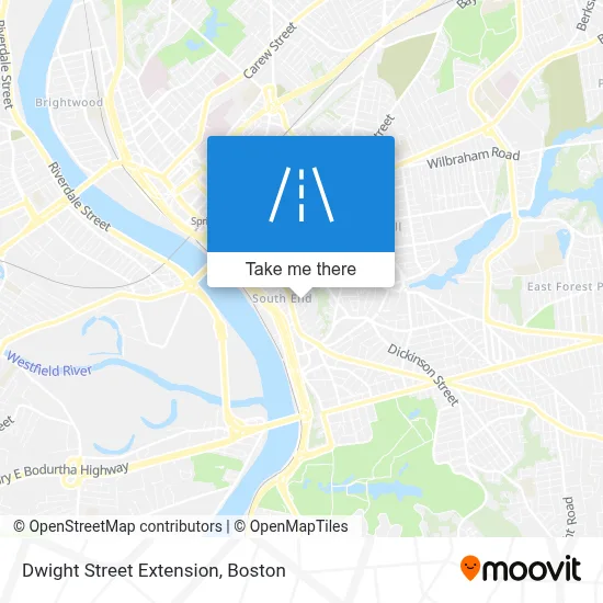 Dwight Street Extension map