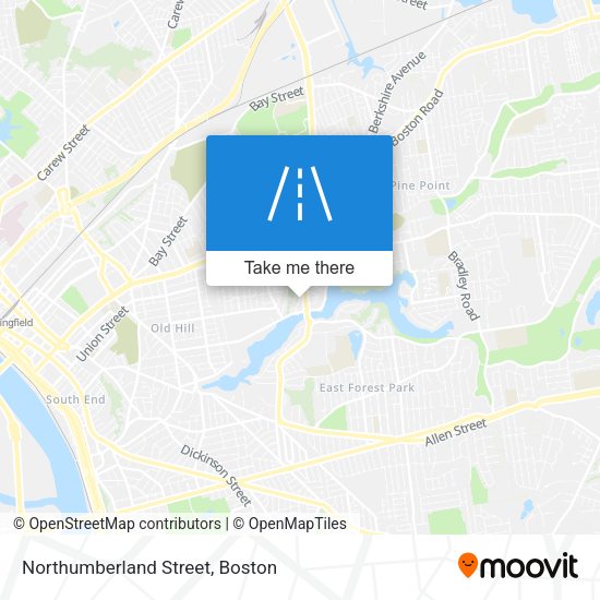 Mapa de Northumberland Street