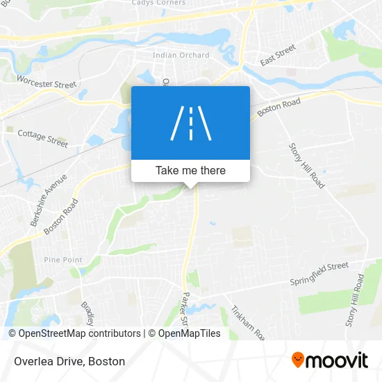 Overlea Drive map
