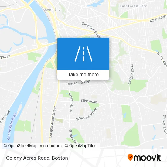 Colony Acres Road map
