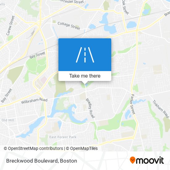 Breckwood Boulevard map