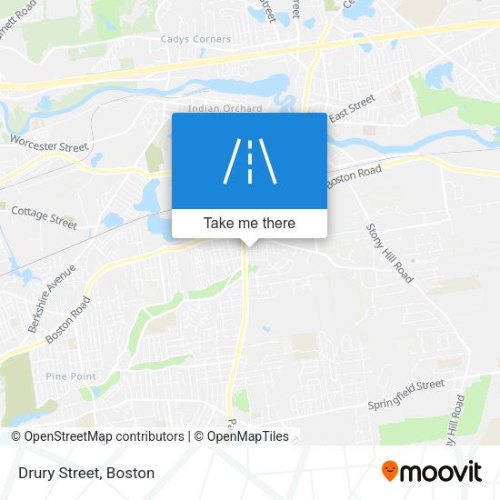 Mapa de Drury Street