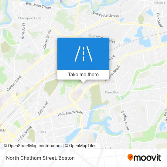 North Chatham Street map