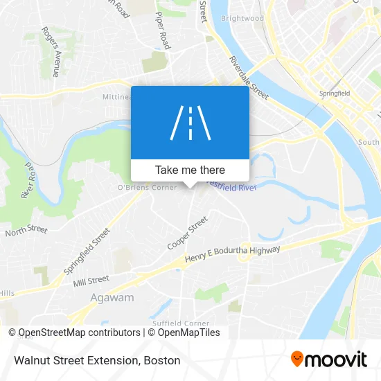 Walnut Street Extension map