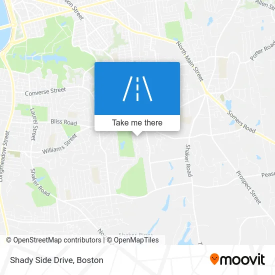 Shady Side Drive map