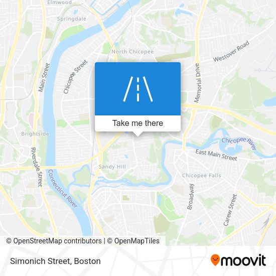 Mapa de Simonich Street