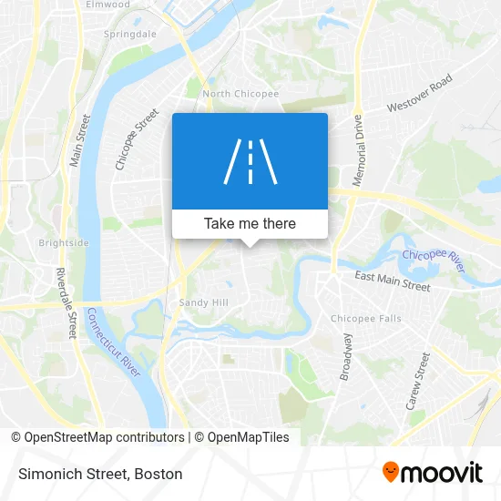 Simonich Street map