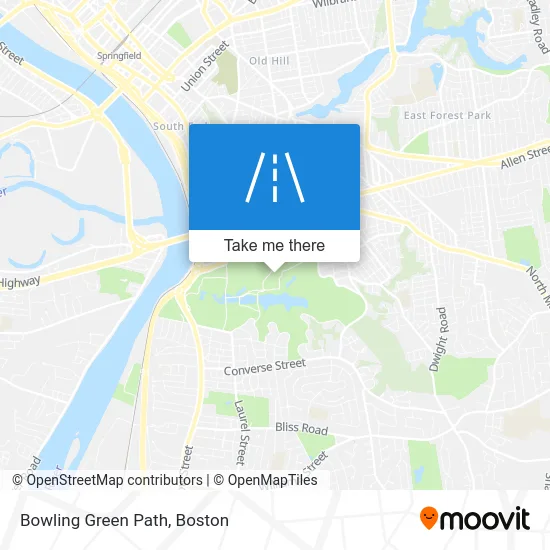 Bowling Green Path map