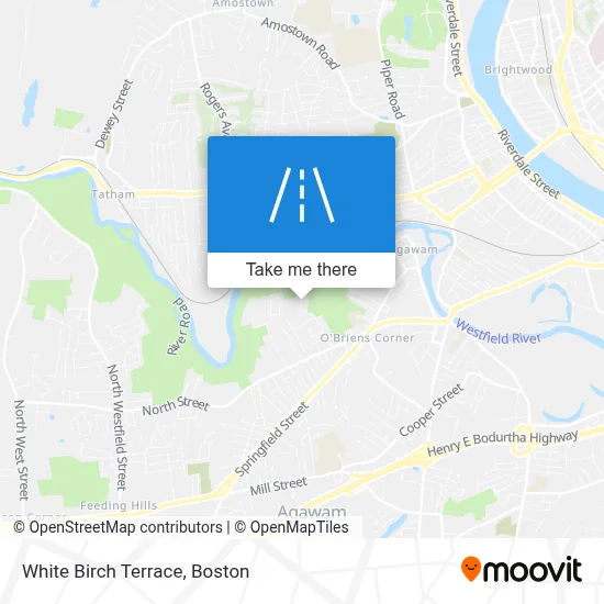 White Birch Terrace map