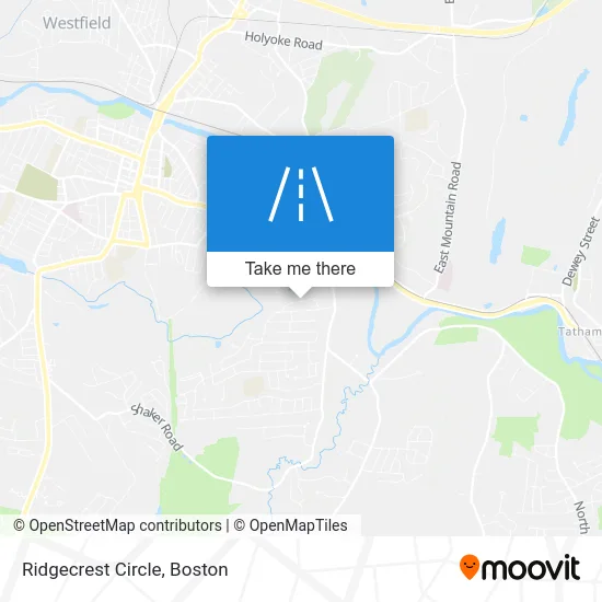 Ridgecrest Circle map