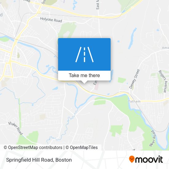 Springfield Hill Road map