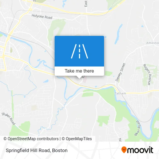 Springfield Hill Road map