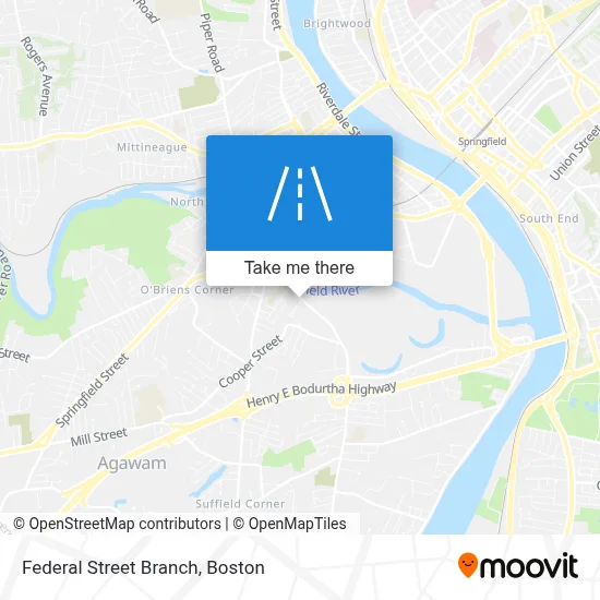 Federal Street Branch map