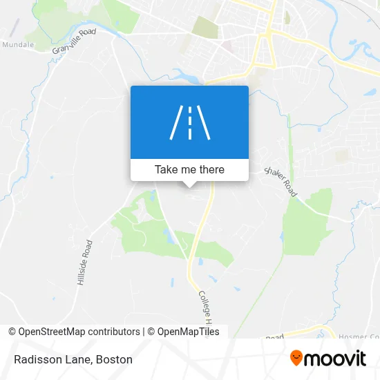 Radisson Lane map