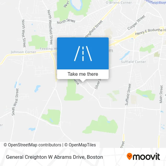 General Creighton W Abrams Drive map