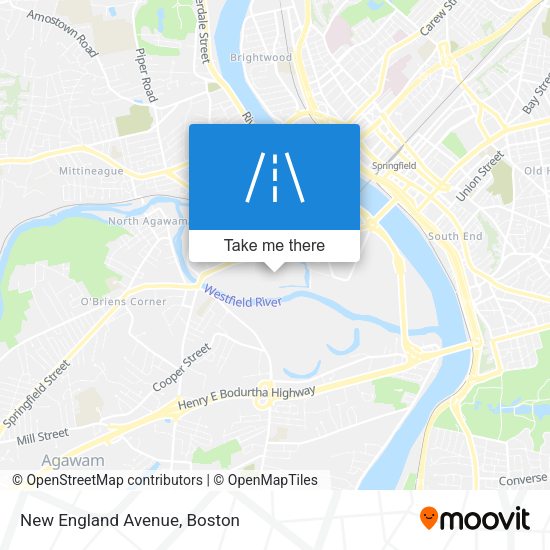 Mapa de New England Avenue
