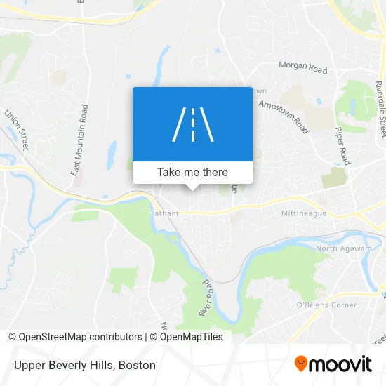 Upper Beverly Hills map