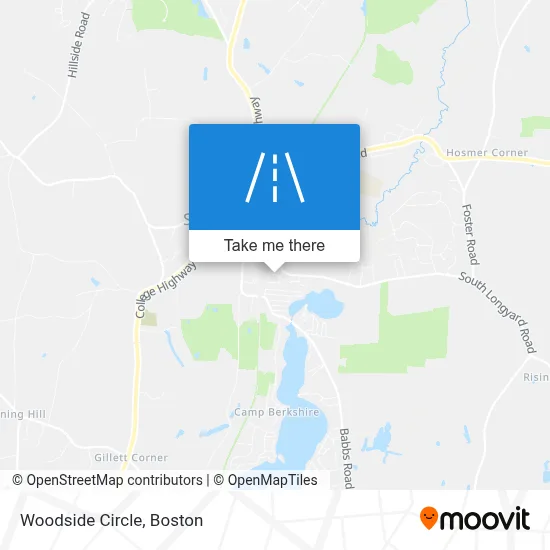 Woodside Circle map