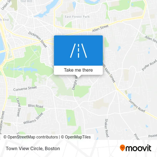 Town View Circle map