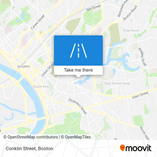 Conklin Street map