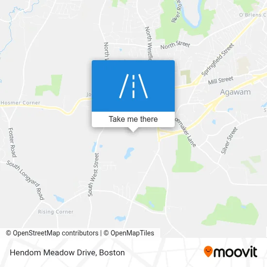 Hendom Meadow Drive map