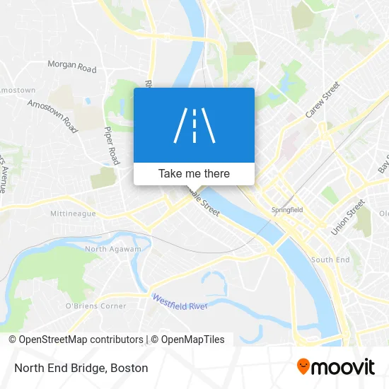 North End Bridge map