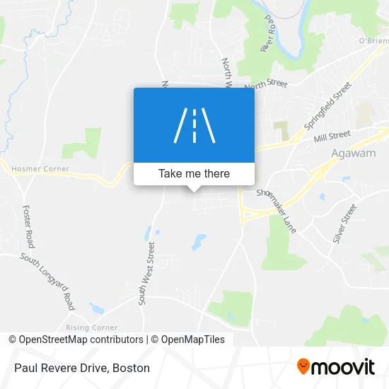 Mapa de Paul Revere Drive