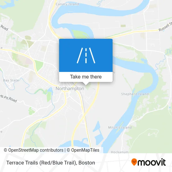 Terrace Trails (Red / Blue Trail) map