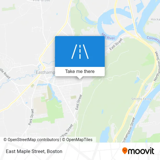 East Maple Street map