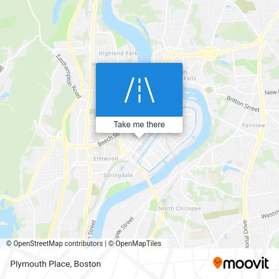 Plymouth Place map