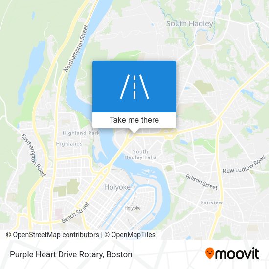 Mapa de Purple Heart Drive Rotary