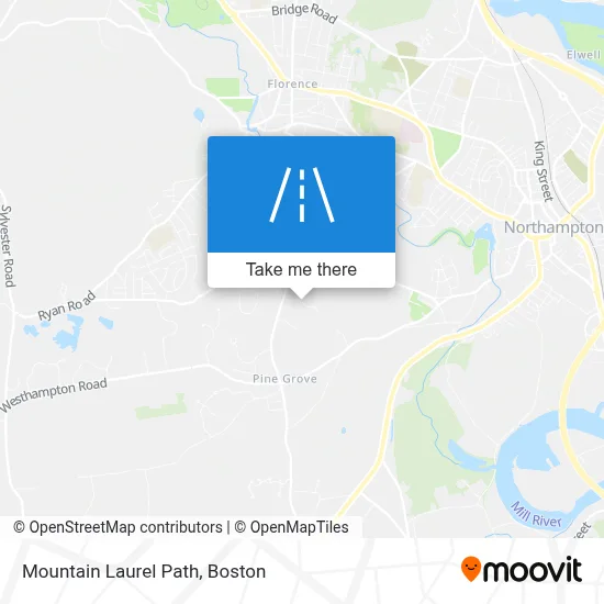 Mountain Laurel Path map