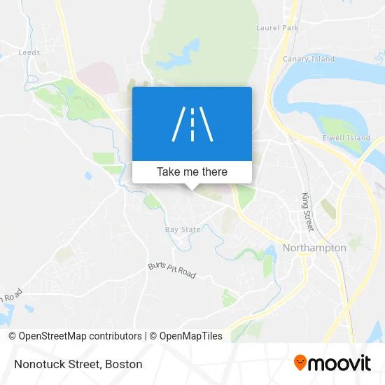 Nonotuck Street map