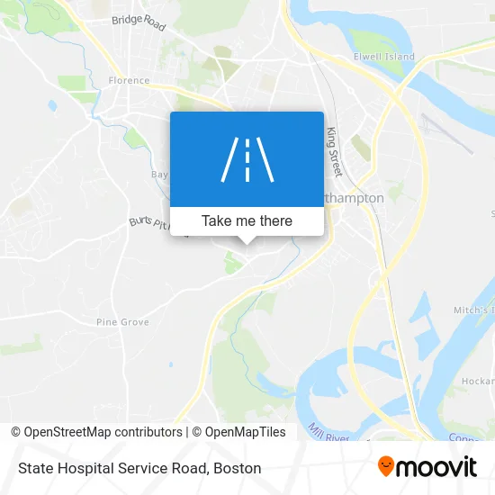 State Hospital Service Road map