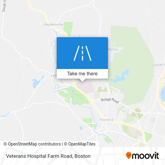 Veterans Hospital Farm Road map