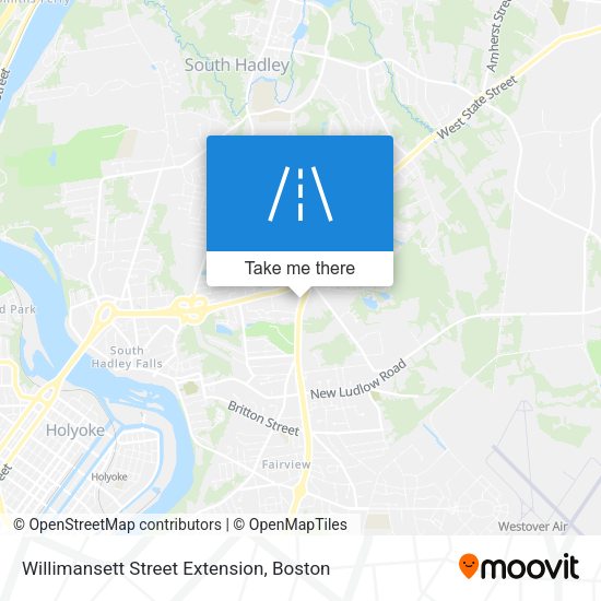 Willimansett Street Extension map