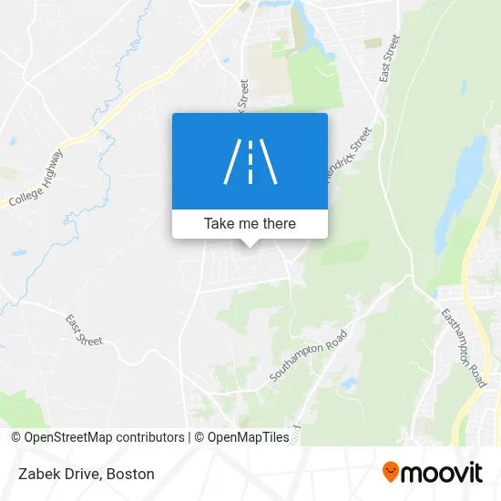 Zabek Drive map