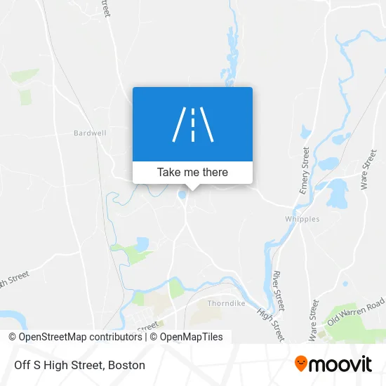 Off S High Street map