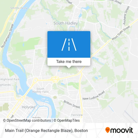 Main Trail (Orange Rectangle Blaze) map
