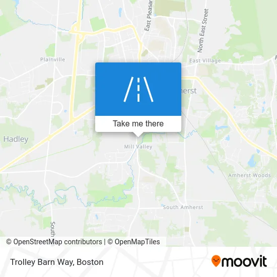 Trolley Barn Way map