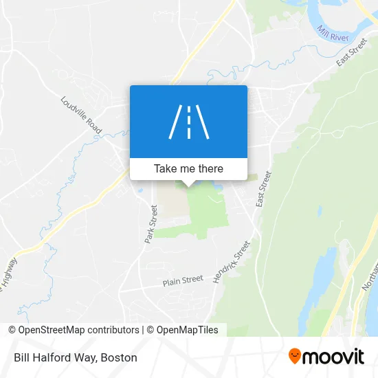 Bill Halford Way map