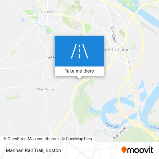 Manhan Rail Trail map